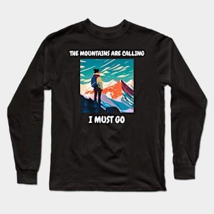 National Mountain Climbing Day art Long Sleeve T-Shirt